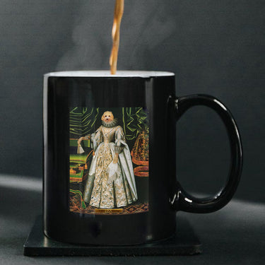 Personalized Dog Gift Idea - Royal Dog's Portrait 61 For Dog Lovers - Black Mug